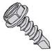 Slotted Indented Hex Washer Head Steel Zinc Plated #3 Point Self Drilling Screws